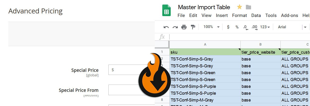 Magneto 2 advanced tier pricing import and export