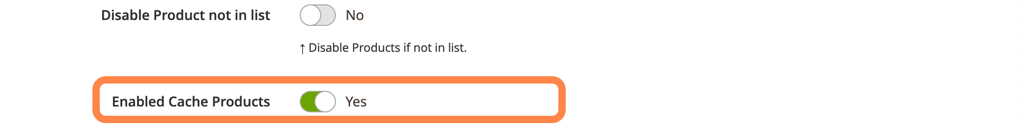 Magento 2 product import cache