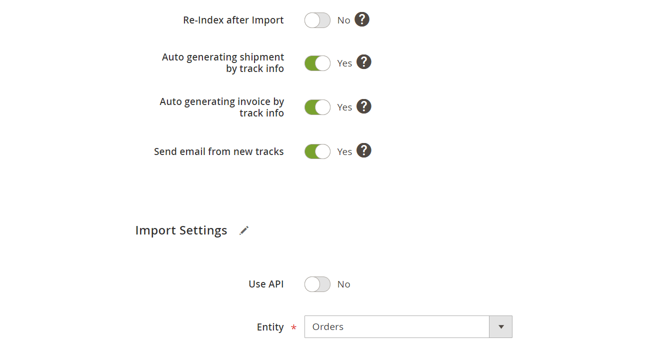 Magento 2 order import and export
